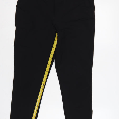 Autres Filles Women Black L High Rise Stretch Nylon Leggings