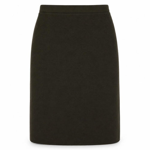St Michael Women Brown UK 12 Wool Blend Knit Pencil Knee Skirt