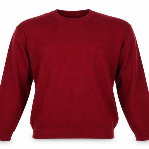 Marks and Spencer Men Red L Lambswool Crew Neck Pullover Jumper Vintage