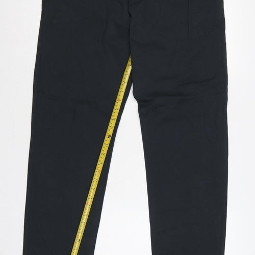 Next Men’s Black 36in Straight Fit Cotton Chino Trousers Long 33in