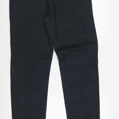 Next Men’s Black 36in Straight Fit Cotton Chino Trousers Long 33in