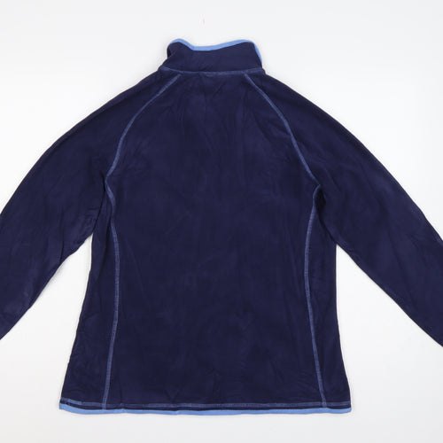 Mountain Warehouse Women Blue UK 16 Montana 1/4 Zip Fleece Sweatshirt