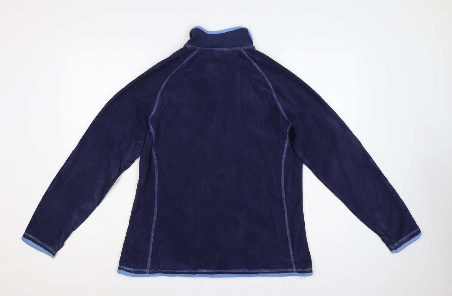 Mountain Warehouse Women Blue UK 16 Montana 1/4 Zip Fleece Sweatshirt