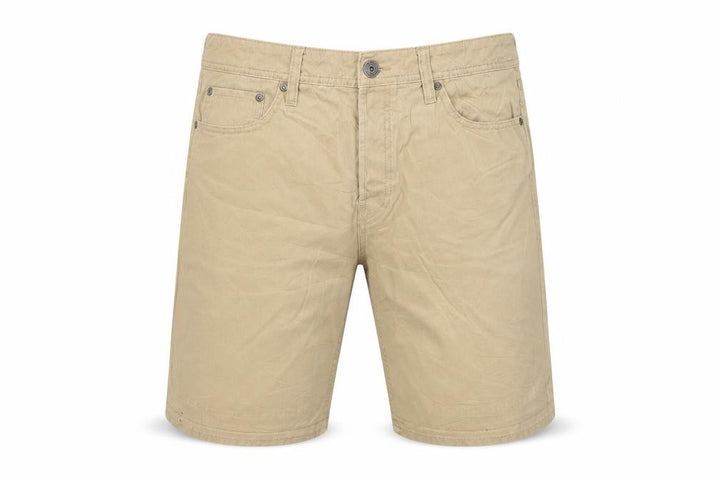 Jack & Jones Men’s Beige L Regular Fit 5-Pocket Casual Shorts