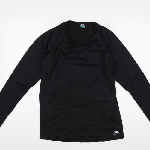 Trespass Men’s Black XS Long Sleeve Athletic Basic T-Shirt 32-34in