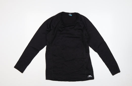Trespass Men’s Black XS Long Sleeve Athletic Basic T-Shirt 32-34in