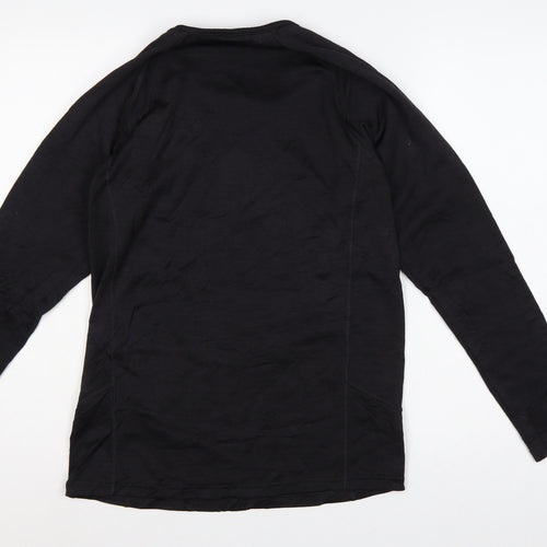 Trespass Men’s Black XS Long Sleeve Athletic Basic T-Shirt 32-34in