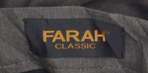 Farah Classic Men's Brown Size 42 L31 Straight Dress Trousers