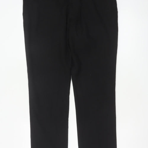 Next Men’s Black 34 Regular Straight Leg Dress Trousers 34W 31L