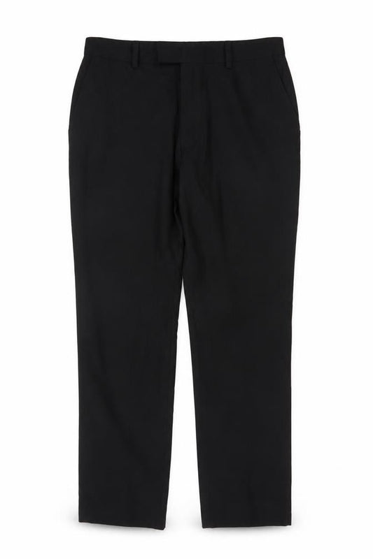 Next Men’s Black 34 Regular Straight Leg Dress Trousers 34W 31L