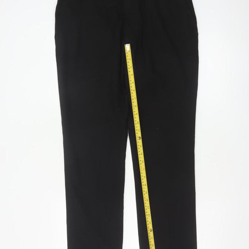 Next Men’s Black 34 Regular Straight Leg Dress Trousers 34W 31L