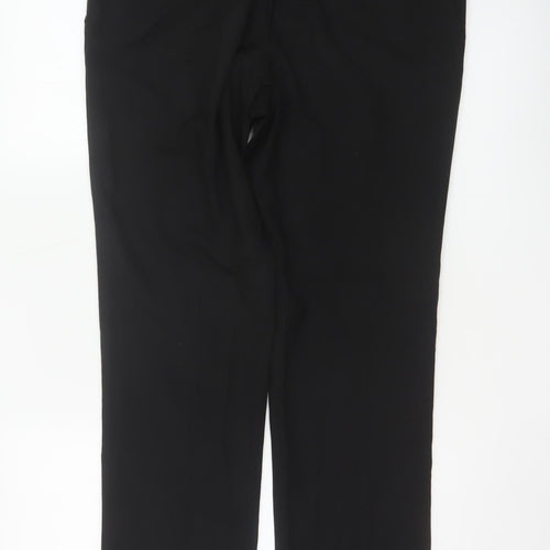 Next Men’s Black 34 Regular Straight Leg Dress Trousers 34W 31L