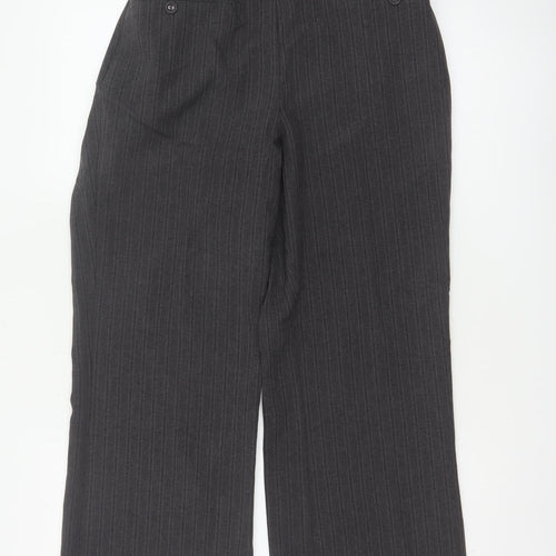 Buse Collection Women’s Grey Pinstripe Dress Trousers UK 12 Straight