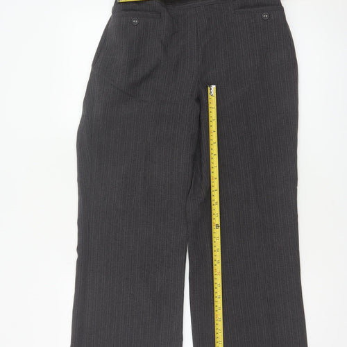 Buse Collection Women’s Grey Pinstripe Dress Trousers UK 12 Straight
