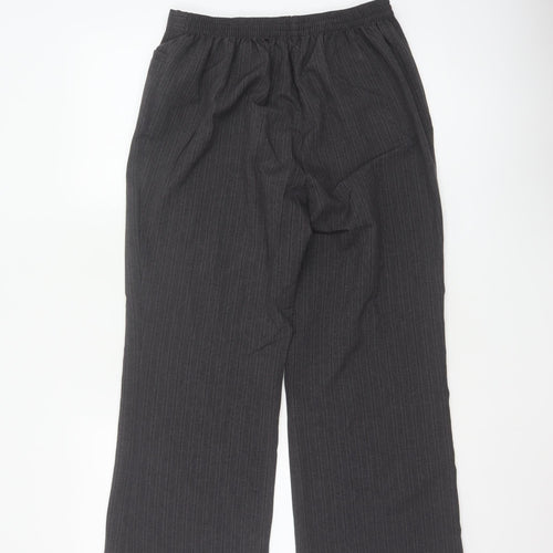 Buse Collection Women’s Grey Pinstripe Dress Trousers UK 12 Straight