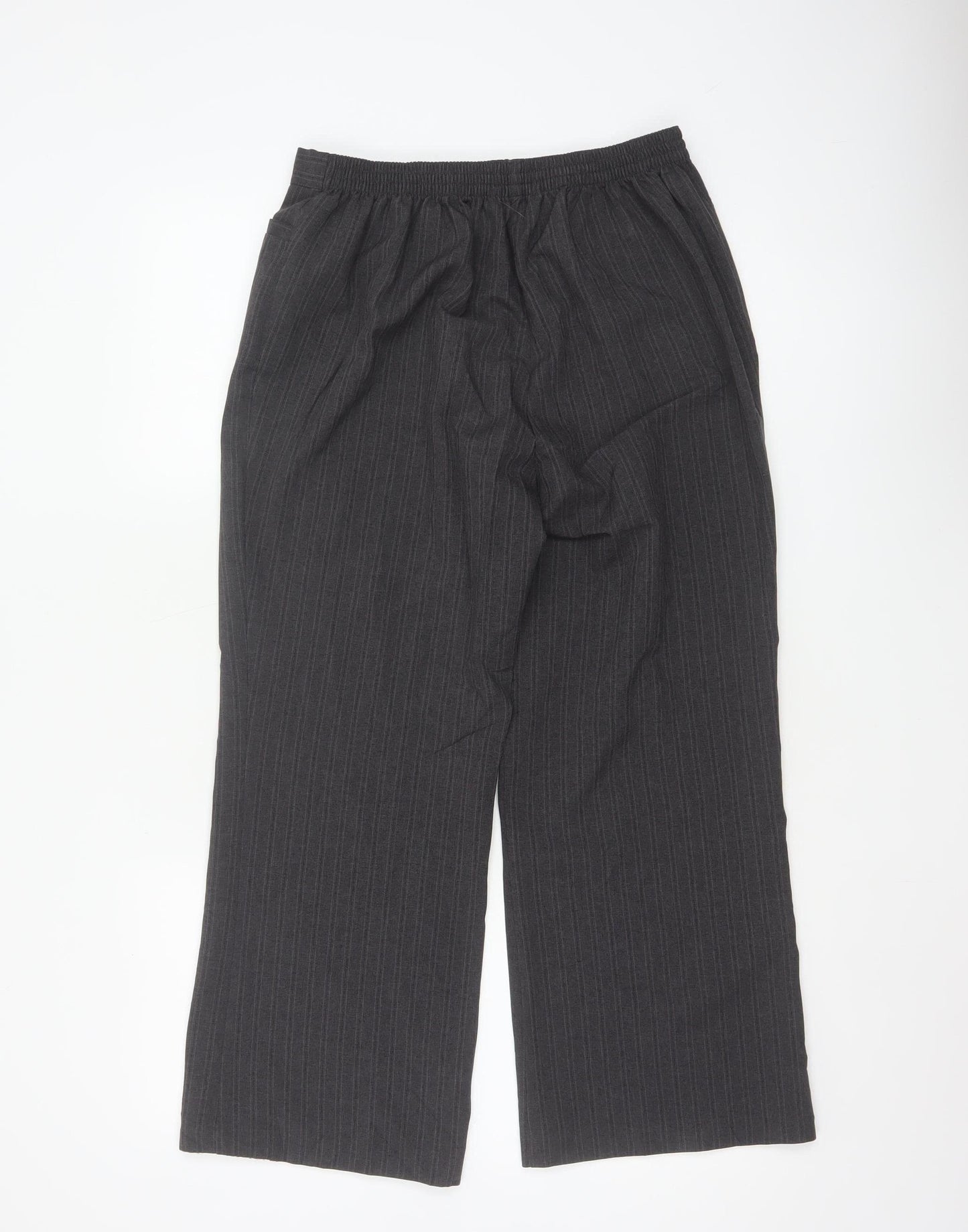 Buse Collection Women’s Grey Pinstripe Dress Trousers UK 12 Straight