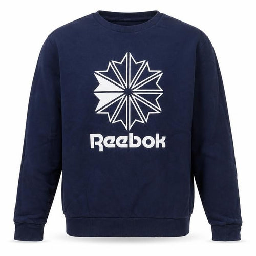 Reebok Men’s Blue M Classic Logo Graphic Print Crew Neck Sweatshirt