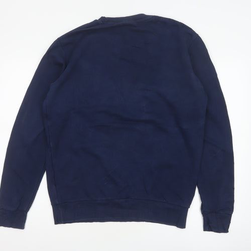 Reebok Men’s Blue M Classic Logo Graphic Print Crew Neck Sweatshirt