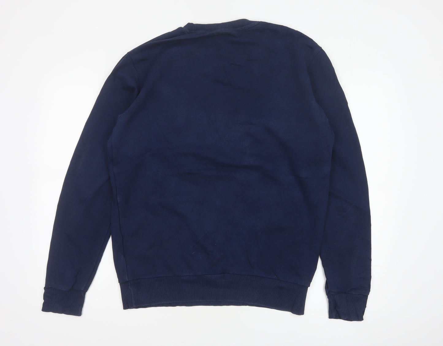 Reebok Men’s Blue M Classic Logo Graphic Print Crew Neck Sweatshirt