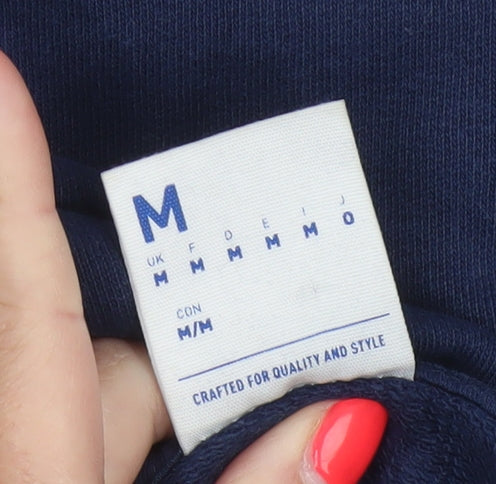 Reebok Men’s Blue M Classic Logo Graphic Print Crew Neck Sweatshirt