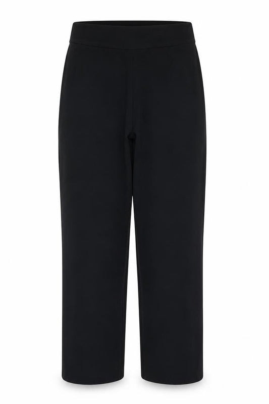 Marks & Spencer Women’s Black UK 16 Regular Pull-On Straight Trousers
