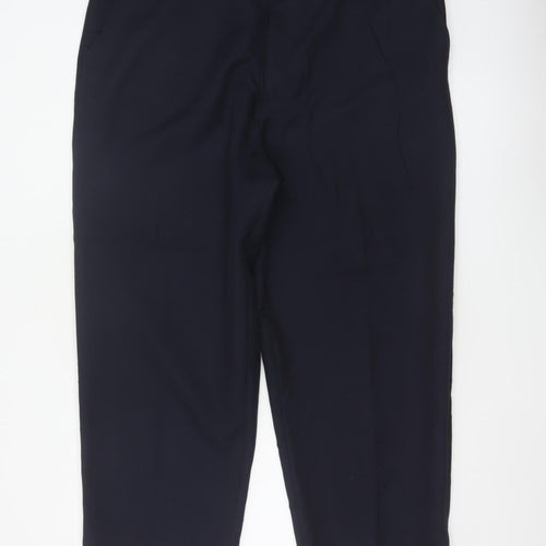 Arborlake Men’s Blue 42 Straight Flat Front Dress Trousers