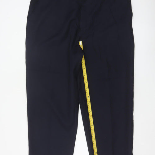 Arborlake Men’s Blue 42 Straight Flat Front Dress Trousers
