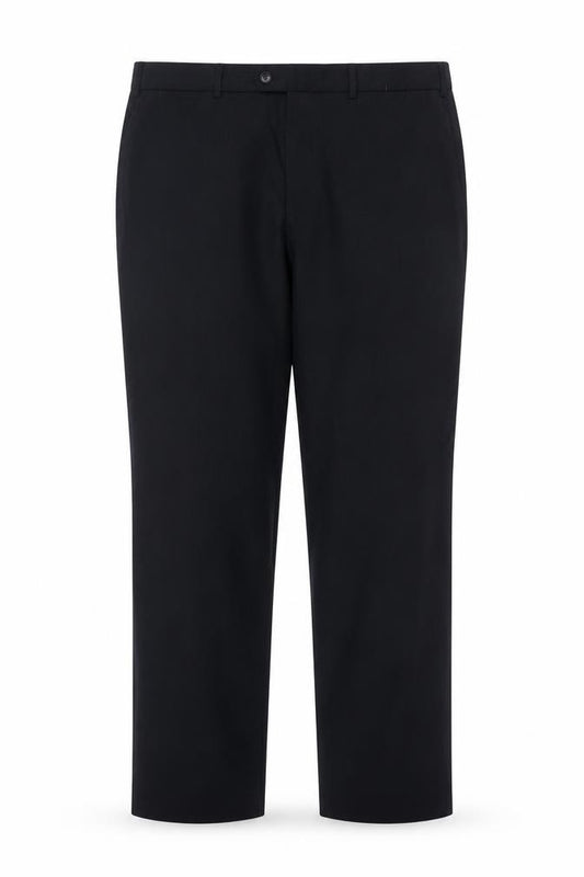 Marks and Spencer Men's Navy 40in Wool Blend Tailored Dress Trousers