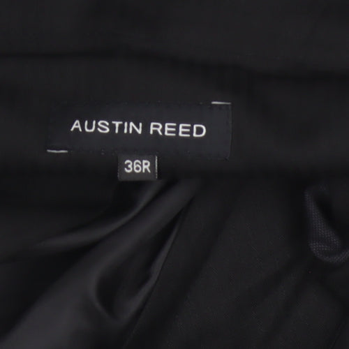 Austin Reed Men’s Black 36R Wool Blend Straight Dress Trousers