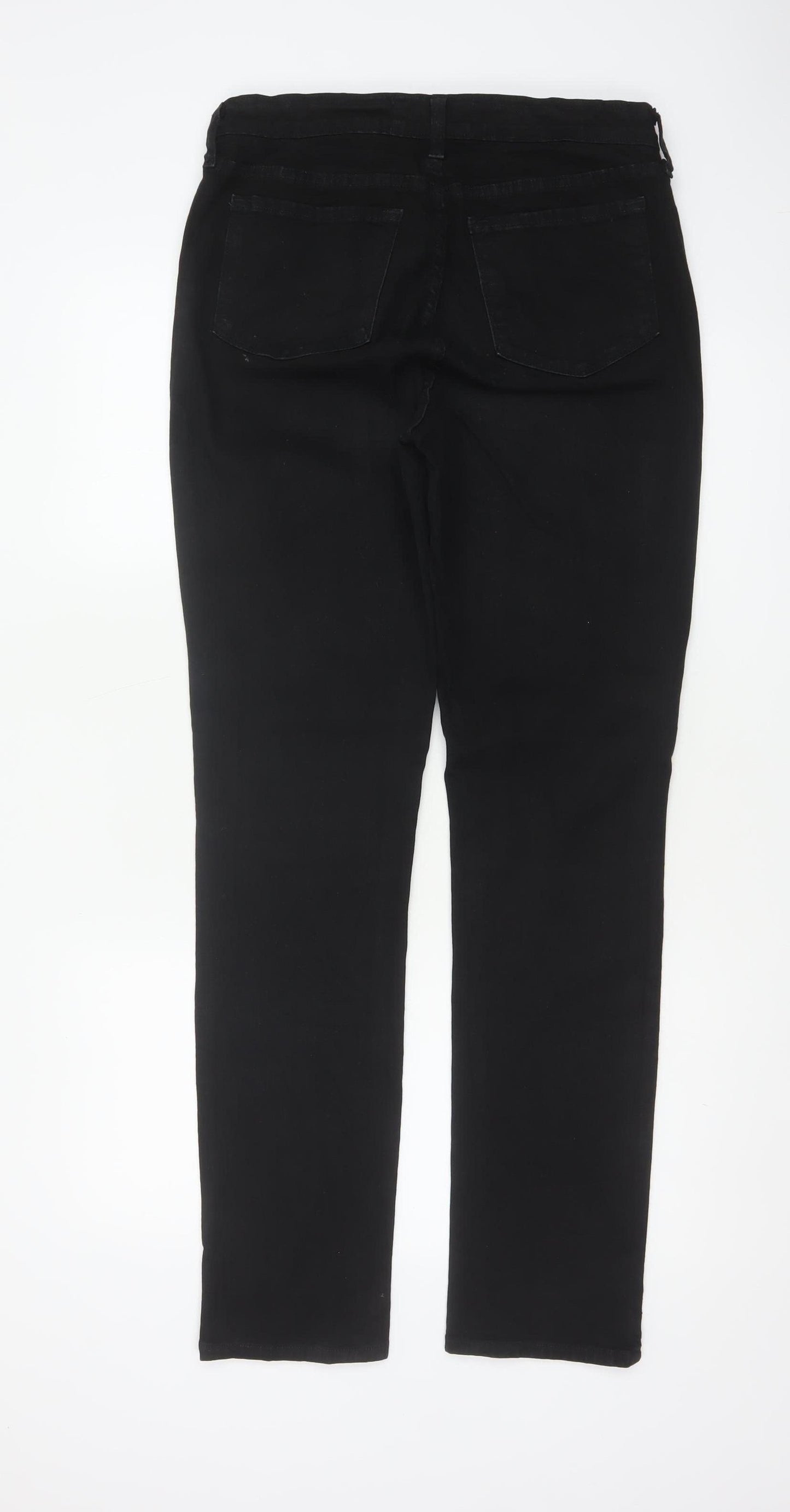 NYDJ Women’s Black UK 14 High Rise Skinny Rhinestone Jeans