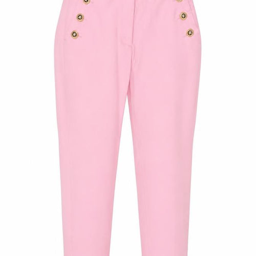 Zara Women Pink Size 8 High Rise Tapered Button Detail Trousers