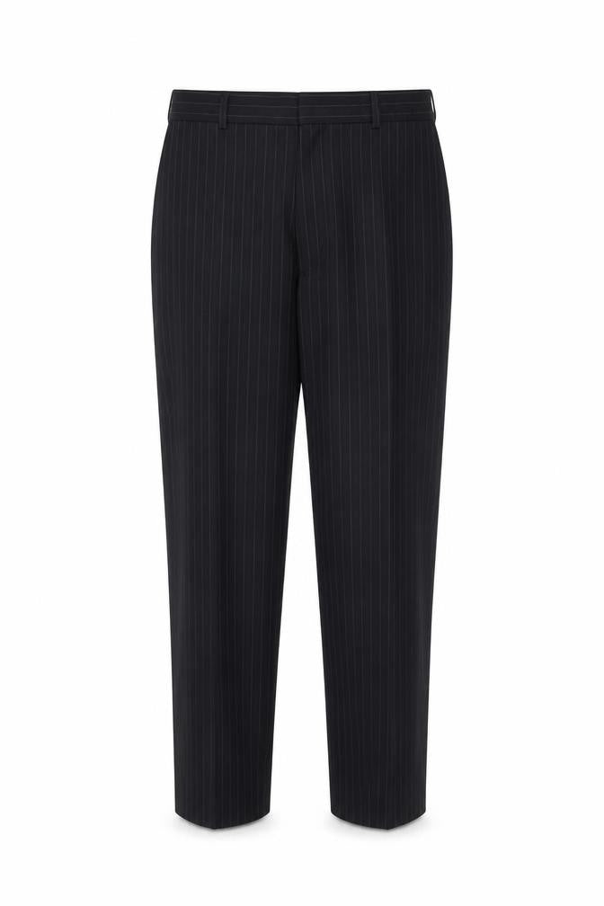 Marks & Spencer Men’s Navy Pinstripe Dress Trousers 40in 29in