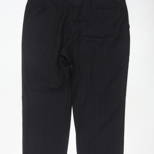 Marks & Spencer Men’s Navy Pinstripe Dress Trousers 40in 29in