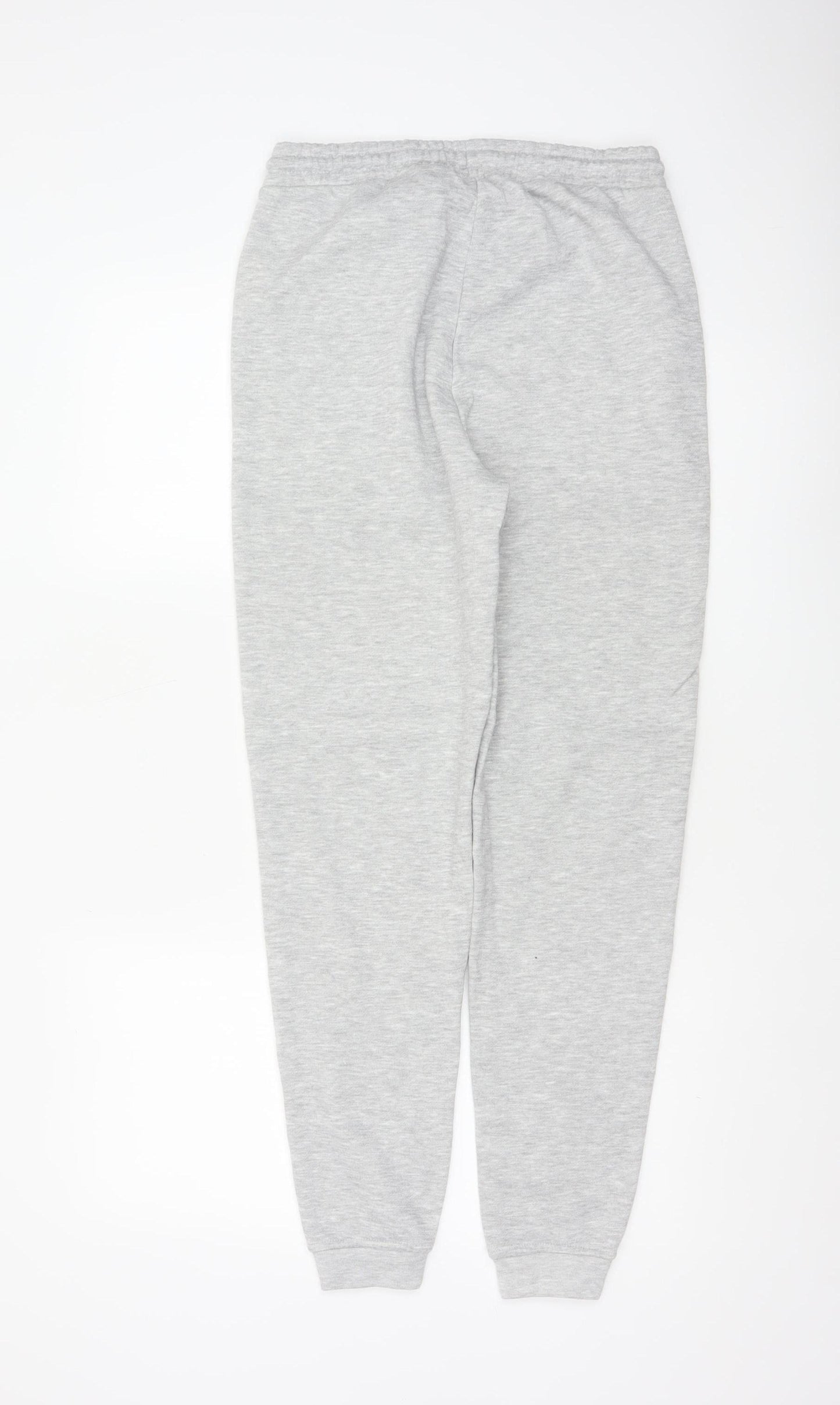 L.A. Gear Women Grey UK 6 Tapered Cuffed Fleece Jogger Sweatpants