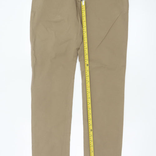 Marks and Spencer Men's Beige 32 Slim Ultimate Chino Cotton Stretch Trousers