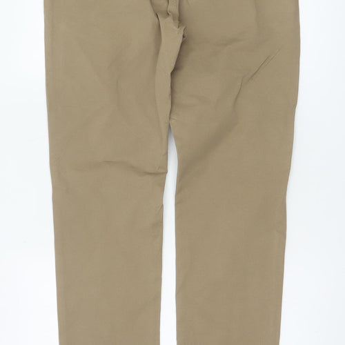 Marks and Spencer Men's Beige 32 Slim Ultimate Chino Cotton Stretch Trousers
