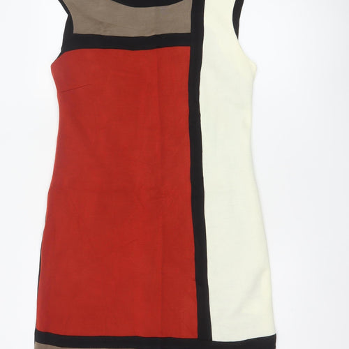 Roman Women Multicoloured UK 14 Sheath Knee Length Colourblock Dress