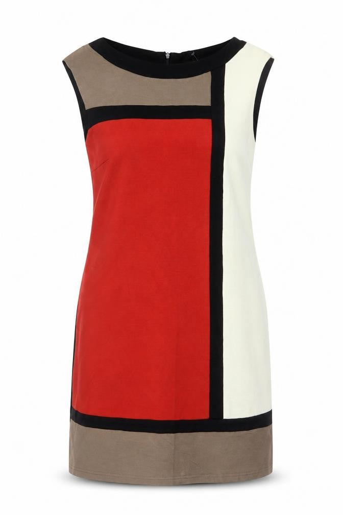 Roman Women Multicoloured UK 14 Sheath Knee Length Colourblock Dress