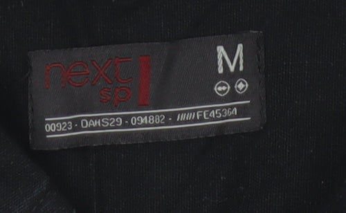 Next SP Men's Black M Short Sleeve Cotton Button-Up Pocket Shirt