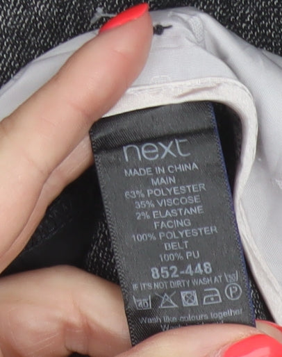Next Women’s Grey Straight Leg Dress Trousers Size 12 Regular