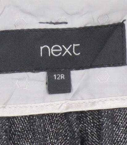 Next Women’s Grey Straight Leg Dress Trousers Size 12 Regular