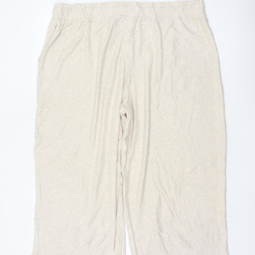 Marks & Spencer Women’s Beige Size 20 Lounge Edit Flexifit Trousers