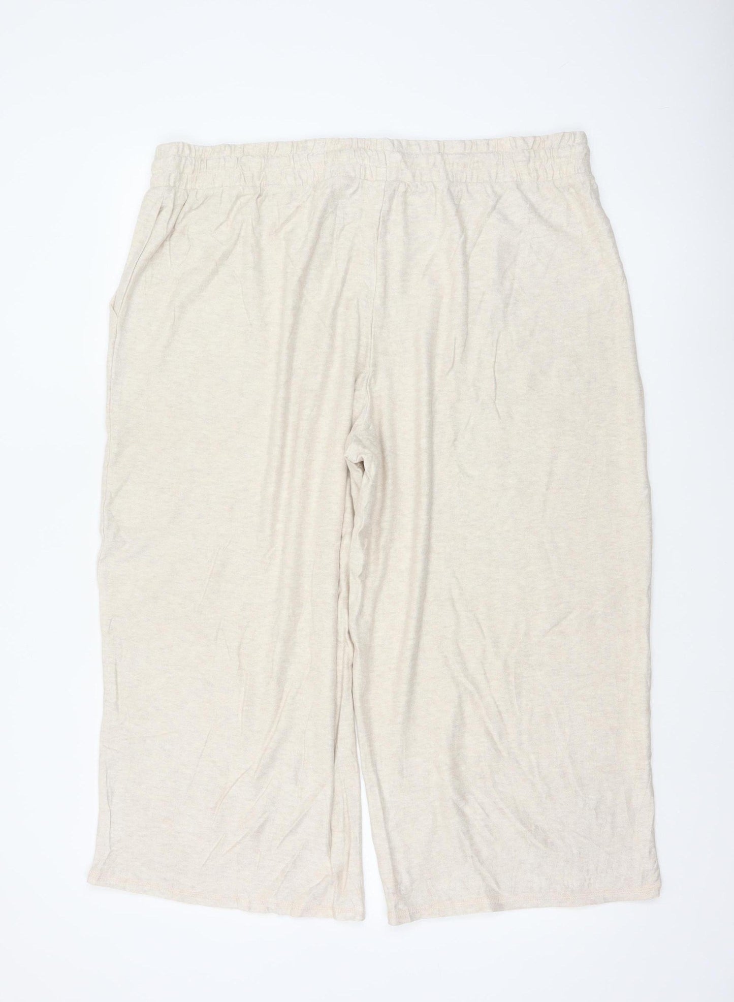 Marks & Spencer Women’s Beige Size 20 Lounge Edit Flexifit Trousers