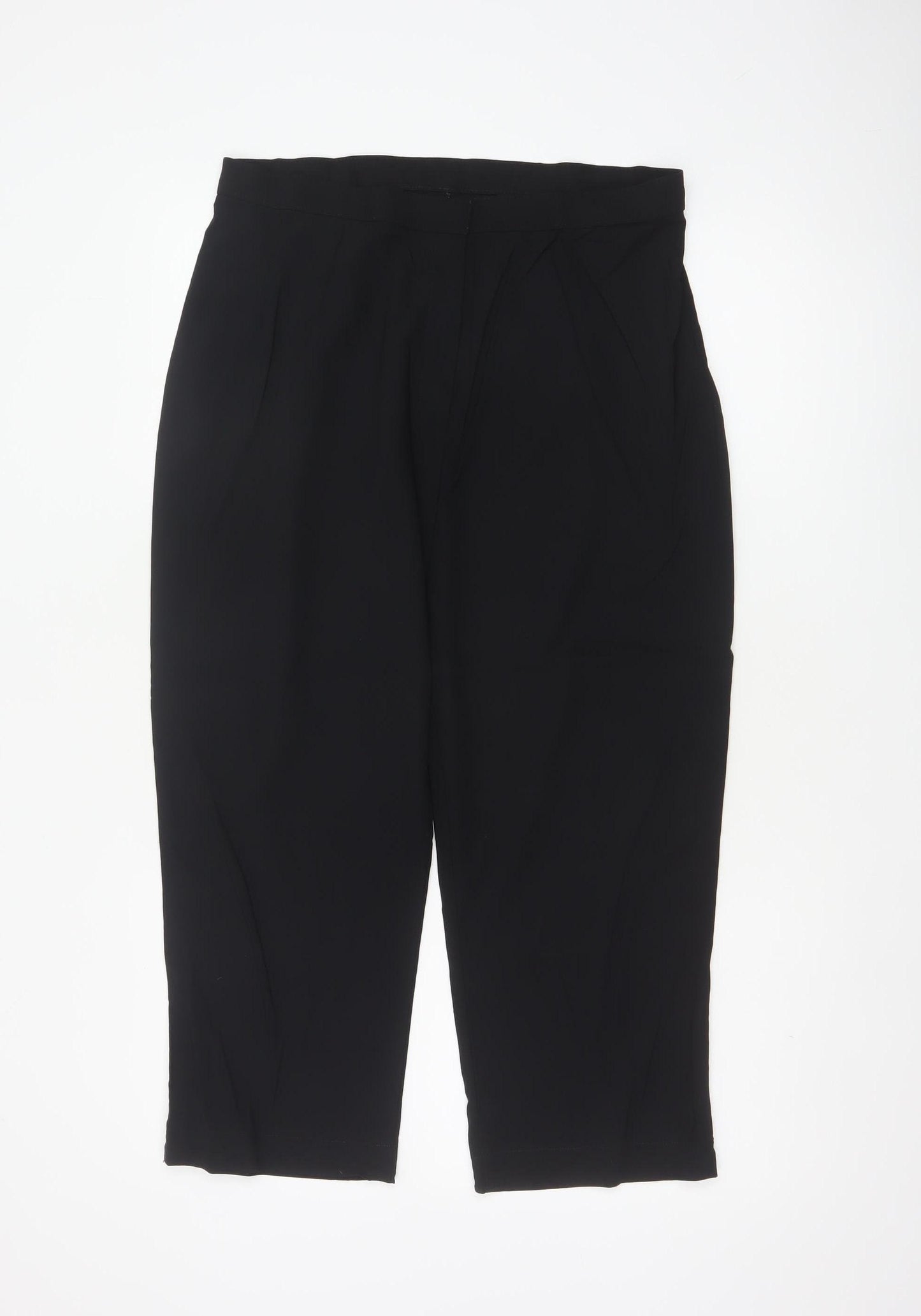 Marks & Spencer Women’s Black UK 16 Long Straight Tailored Trousers