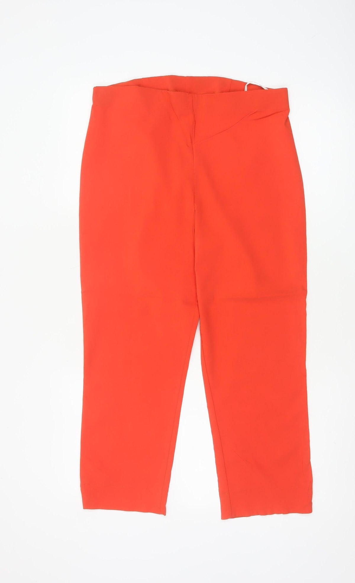 Roman Women's Orange Size 16 Straight Leg Smart Trousers Pockets
