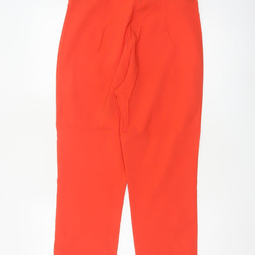 Roman Women's Orange Size 16 Straight Leg Smart Trousers Pockets