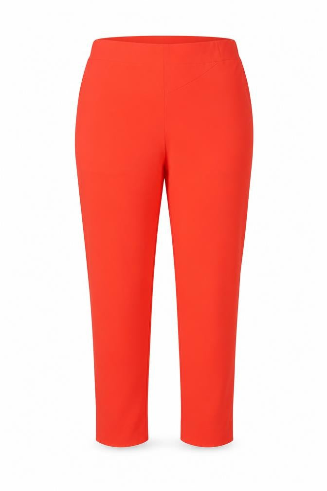 Roman Women's Orange Size 16 Straight Leg Smart Trousers Pockets