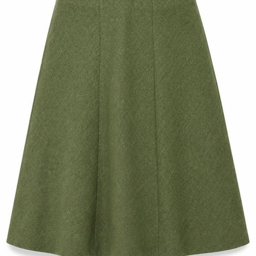 Honor Millburn Women’s Green UK 16 A-Line Midi Lined Skirt