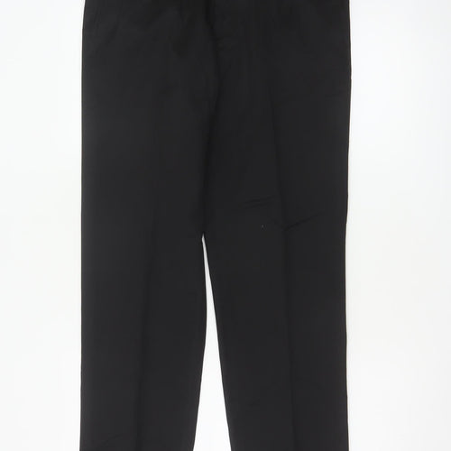 Marks & Spencer Men’s Black 36 Regular Straight Dress Trousers