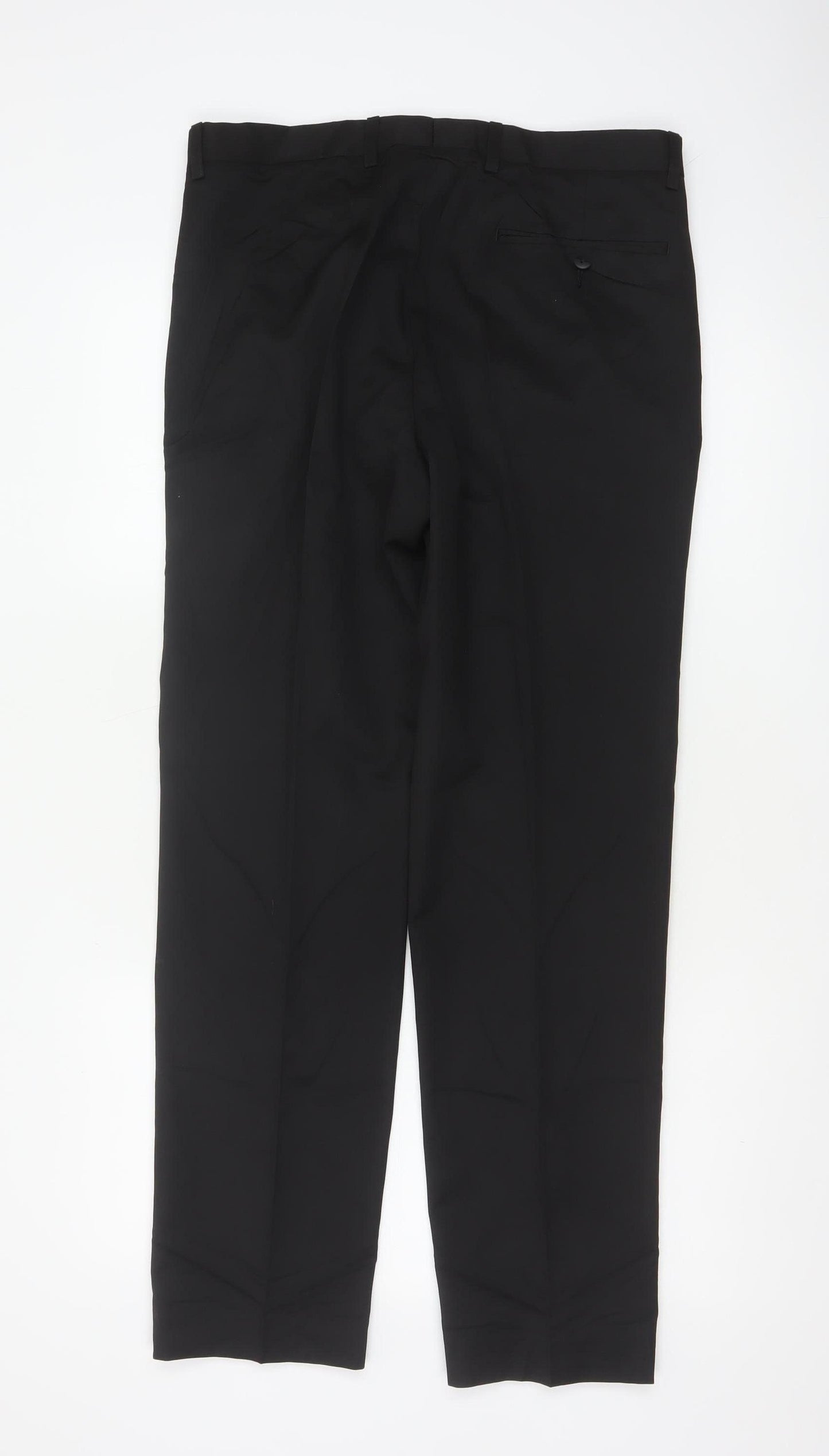Marks & Spencer Men’s Black 36 Regular Straight Dress Trousers